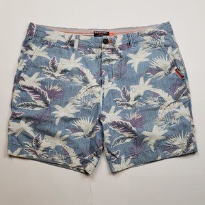 Superdry International Hawaii print shorts size 38